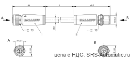 Соединительный кабель Balluff BCC M418-M41C-3A-674-PX0825-010 - Соединительный кабель Balluff BCC M418-M41C-3A-674-PX0825-010