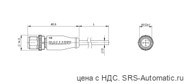 Разъем с кабелем Balluff BCC M415-0000-2A-017-VX8534-100 - Разъем с кабелем Balluff BCC M415-0000-2A-017-VX8534-100
