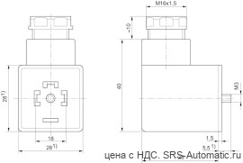 Aventics Штекерный соединитель клапанов, серия CON-VP – 1834484048 - Aventics Штекерный соединитель клапанов, серия CON-VP – 1834484048