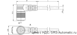 Разъем с кабелем Balluff BCC S528-0000-1Y-133-PS0825-300 - Разъем с кабелем Balluff BCC S528-0000-1Y-133-PS0825-300