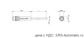 Разъем с кабелем Balluff BCC M313-0000-20-001-VX8334-100 - Разъем с кабелем Balluff BCC M313-0000-20-001-VX8334-100