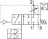 Festo MS6-SV-1/2-D-10V24P-2M12-SO-AG Клапан - Festo MS6-SV-1/2-D-10V24P-2M12-SO-AG Клапан
