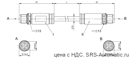 Соединительный кабель Balluff BCC M418-M418-6X-378-PS58N9-200 - Соединительный кабель Balluff BCC M418-M418-6X-378-PS58N9-200