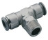 S01670618 6mm - 1/8" Bspt Swivel Tee Mal - S01670618 6mm - 1/8" Bspt Swivel Tee Mal