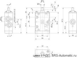 Aventics 3/2 -пневмораспределитель, Cерия CD07 – 5634430100 - Aventics 3/2 -пневмораспределитель, Cерия CD07 – 5634430100