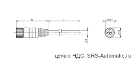 Разъем с кабелем Balluff BCC M61C-0000-10-065-PX0BP4-050 - Разъем с кабелем Balluff BCC M61C-0000-10-065-PX0BP4-050