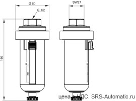 Aventics Конденсатоотводчик, Cерия MU1 – R412010690 - Aventics Конденсатоотводчик, Cерия MU1 – R412010690