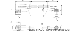 Соединительный кабель Balluff BCC M425-M324-3F-304-PX0434-030 - Соединительный кабель Balluff BCC M425-M324-3F-304-PX0434-030