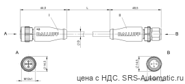 Соединительный кабель Balluff BCC M415-M413-3A-300-PX0334-200 - Соединительный кабель Balluff BCC M415-M413-3A-300-PX0334-200