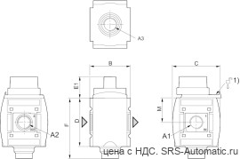 Aventics 3/2-запорный клапан, с механическим управлением, Cерия AS3-BAV – R412007261 - Aventics 3/2-запорный клапан, с механическим управлением, Cерия AS3-BAV – R412007261