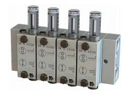 5N.DF1.03.BSP - Распределитель двухлинейной смазки (серия 5N), 1 см3/цикл, 3 секции (6 выходов), вход G3/8", выходы G1/4 - 5N.DF1.03.BSP - Распределитель двухлинейной смазки (серия 5N), 1 см3/цикл, 3 секции (6 выходов), вход G3/8", выходы G1/4