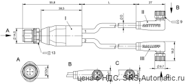 Y-образный распределитель Balluff BCC M414-M323-M323-U2058-020 - Y-образный распределитель Balluff BCC M414-M323-M323-U2058-020