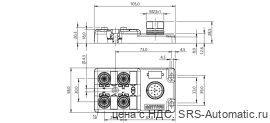 Распределительная коробка Balluff BPI 4M4A40-2K-B0-SM6CT - Распределительная коробка Balluff BPI 4M4A40-2K-B0-SM6CT