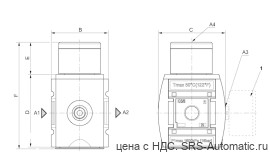 Aventics Регулирующий клапан, Cерия AS3-RGS – R412007094 - Aventics Регулирующий клапан, Cерия AS3-RGS – R412007094