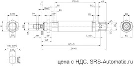 Aventics Мини-цилиндры, Cерия MNI – R480680371 - Aventics Мини-цилиндры, Cерия MNI – R480680371