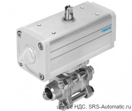 Festo VZBA-11/2"-WW-63-T-22-F0507-V4V4T-PP60-R-90-C Кран шаровой - Festo VZBA-11/2"-WW-63-T-22-F0507-V4V4T-PP60-R-90-C Кран шаровой