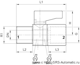 Aventics 2/2-пневмораспределитель (запорный клапан), Cерия SC01 – 1823391907 - Aventics 2/2-пневмораспределитель (запорный клапан), Cерия SC01 – 1823391907