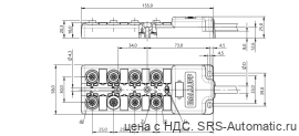 Распределительная коробка Balluff BPI 8M4A5N-2K-B0-KPXL0-100 - Распределительная коробка Balluff BPI 8M4A5N-2K-B0-KPXL0-100