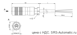 Разъем с кабелем Balluff BKS-S 32M-100 - Разъем с кабелем Balluff BKS-S 32M-100