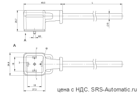 Разъем с кабелем Balluff BCC PA04-0000-10-070-PX0550-020 - Разъем с кабелем Balluff BCC PA04-0000-10-070-PX0550-020