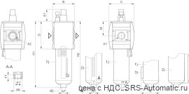 Aventics Стандартная масленка для масляного тумана, Cерия AS5-LBS – R412009226 - Aventics Стандартная масленка для масляного тумана, Cерия AS5-LBS – R412009226