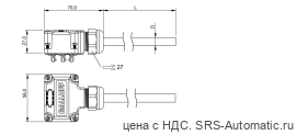 Распределительная коробка Balluff BPI T00N-K-00-KPXL0-150 - Распределительная коробка Balluff BPI T00N-K-00-KPXL0-150