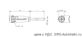 Разъем с кабелем Balluff BCC M415-0000-1A-009-PX0434-030 - Разъем с кабелем Balluff BCC M415-0000-1A-009-PX0434-030