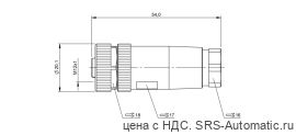 Разъем Balluff BCC M438-0000-1A-000-51X850-000 - Разъем Balluff BCC M438-0000-1A-000-51X850-000