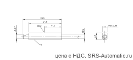 Магнитный датчик для цилиндра Balluff BMF 303K-PS-C-2A-SA7-PU-01 - Магнитный датчик для цилиндра Balluff BMF 303K-PS-C-2A-SA7-PU-01