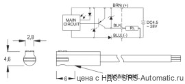 Магнитные датчики dс - pnp серия cg01  dc03 p 2m - Магнитные датчики dс - pnp серия cg01  dc03 p 2m