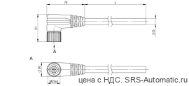 Разъем с кабелем Balluff BCC M62L-0000-10-022-PX0LP4-050 - Разъем с кабелем Balluff BCC M62L-0000-10-022-PX0LP4-050