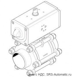 Кран шаровой VZBA-4"-WW-63-T-22-F10-V4V4T-PP240-R-90-C - Кран шаровой VZBA-4"-WW-63-T-22-F10-V4V4T-PP240-R-90-C