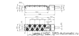 Распределительная коробка Balluff BPI 8M3040-5K-B0-KPXK0-030 - Распределительная коробка Balluff BPI 8M3040-5K-B0-KPXK0-030