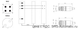Кабель profibus с прямыми штекером и гнездом m12x1 15v w4 05 00 0 - Кабель profibus с прямыми штекером и гнездом m12x1 15v w4 05 00 0