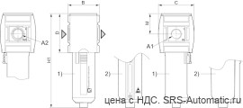 Aventics Фильтр с активированным углём, Cерия AS2-FLA – R412006077 - Aventics Фильтр с активированным углём, Cерия AS2-FLA – R412006077