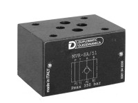 CVM3-SP3/10V - Клапан обратный модульного исполнения CETOP 03, 350Бар, расход 50/75л/мин, обратный клапан на магистрали P, давление открытия 3 бар, FPM