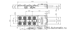 Распределительная коробка Balluff BPI 8M4A50-2K-B0-KPXL0-100 - Распределительная коробка Balluff BPI 8M4A50-2K-B0-KPXL0-100