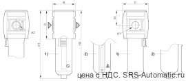 Aventics Фильтр с активированным углём, Cерия AS3-FLA – R412007072 - Aventics Фильтр с активированным углём, Cерия AS3-FLA – R412007072