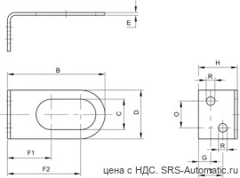 Aventics Крепежный уголок, Cерия MH1-MBR-…-W02 – R432034656 - Aventics Крепежный уголок, Cерия MH1-MBR-…-W02 – R432034656