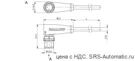 Разъем с кабелем Balluff BCC M423-0000-2A-002-PX43T2-050 - Разъем с кабелем Balluff BCC M423-0000-2A-002-PX43T2-050