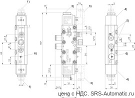 Aventics 5/2-пневмораспределитель, Cерия 740 – 5727480220 - Aventics 5/2-пневмораспределитель, Cерия 740 – 5727480220