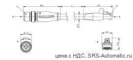 Соединительный кабель Balluff BCC M414-E894-8G-695-EX64N9-450 - Соединительный кабель Balluff BCC M414-E894-8G-695-EX64N9-450