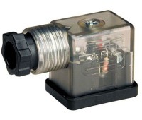 305.11.03L - Электроразъем с индикацией, 230V AC, DIN43650/B, к катушке типа МВ\MF, IP65, PG9