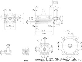 Aventics Компактный цилиндр ISO 21287, Cерия CCI – R422001216 - Aventics Компактный цилиндр ISO 21287, Cерия CCI – R422001216