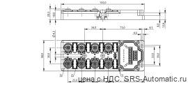 Распределительная коробка Balluff BPI 8M4A4P-2K-00-TP0E - Распределительная коробка Balluff BPI 8M4A4P-2K-00-TP0E