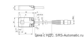 Оптический датчик Balluff BOS R01E-PO-KR20-00,2-S49 - Оптический датчик Balluff BOS R01E-PO-KR20-00,2-S49