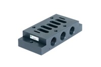 1103.14 - Плита для индивидуального монтажа, ISO3, G1/2", выходы вбок, алюминий