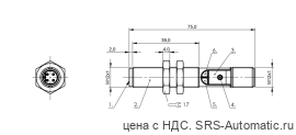 Емкостной датчик Balluff BCS M12BBG2-NOC40D-S04K - Емкостной датчик Balluff BCS M12BBG2-NOC40D-S04K