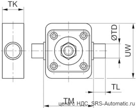 Aventics Крепление с центральной поворотной цапфой, Cерия MT4 – 1827003992 - Aventics Крепление с центральной поворотной цапфой, Cерия MT4 – 1827003992