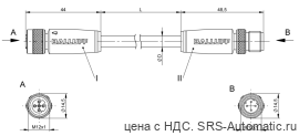 Соединительный кабель Balluff BCC M415-M414-3D-338-ES64N9-300 - Соединительный кабель Balluff BCC M415-M414-3D-338-ES64N9-300